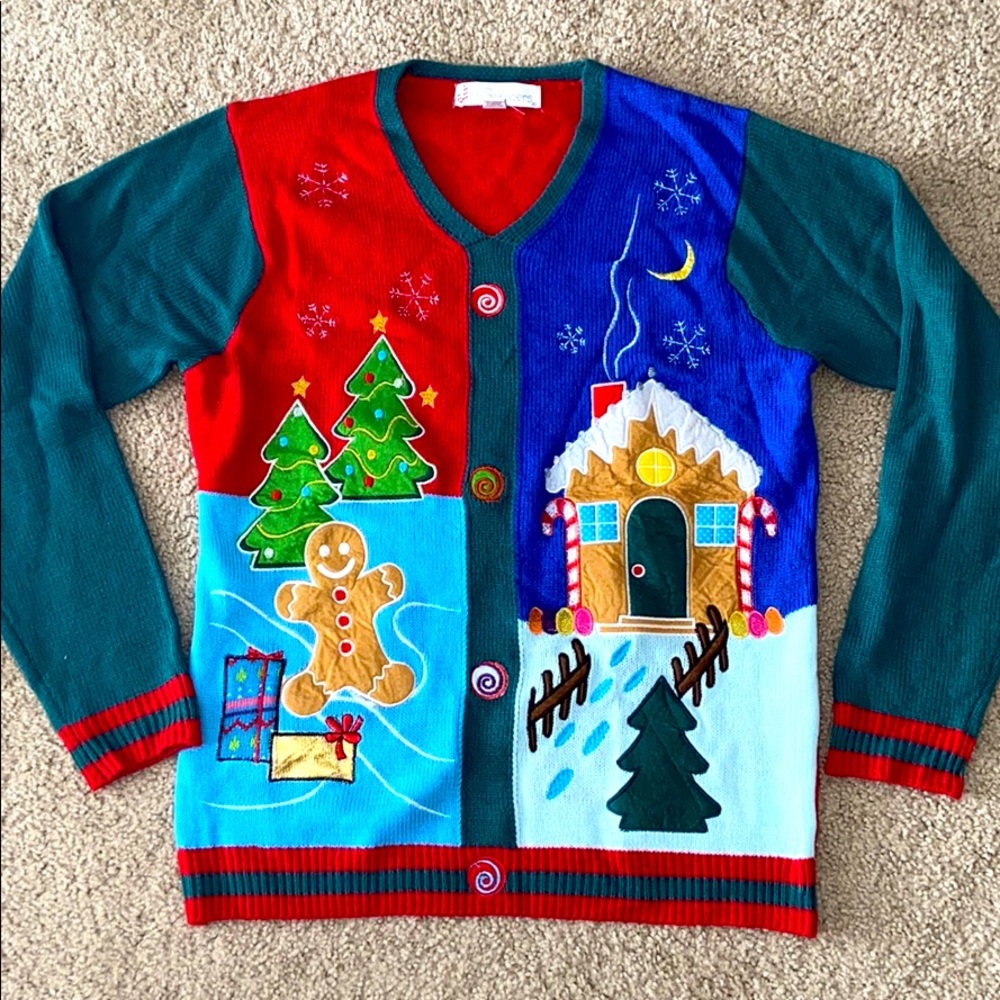 Jolly Sweaters Tacky Christmas Holiday Sweater M